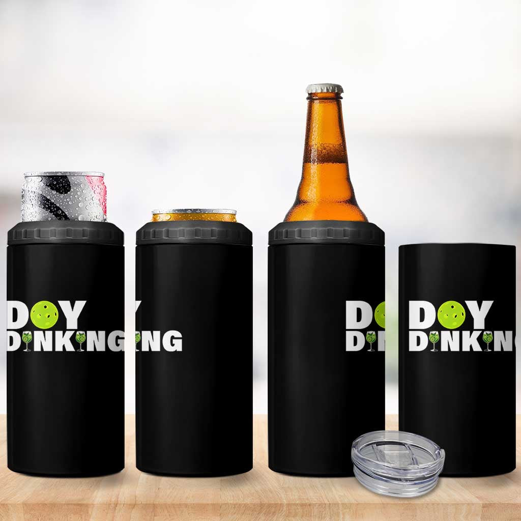 Pickleball Lover 4 in 1 Can Cooler Tumbler Day Dinking Drinking Gift