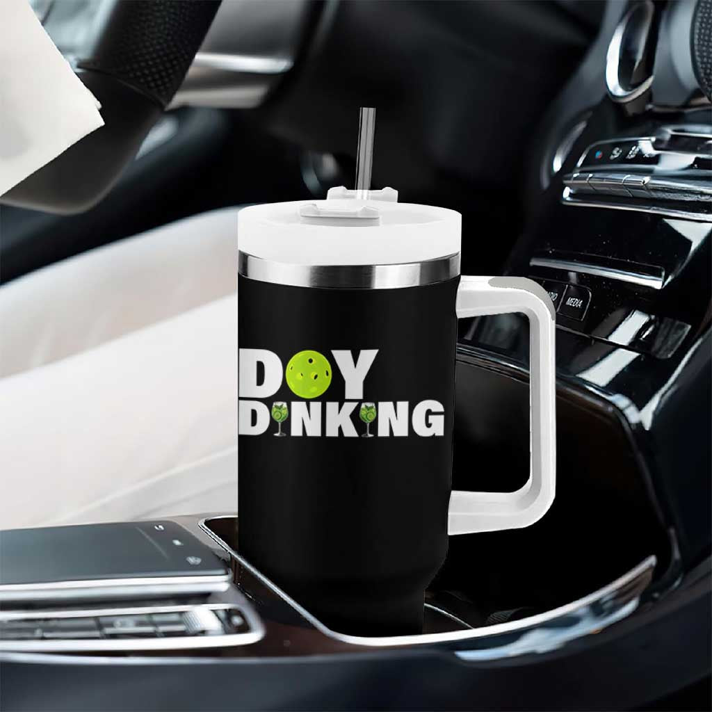 Pickleball Lover Tumbler With Handle Day Dinking Drinking Gift