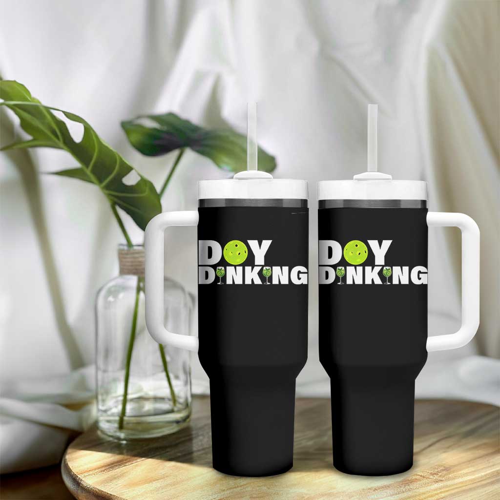 Pickleball Lover Tumbler With Handle Day Dinking Drinking Gift