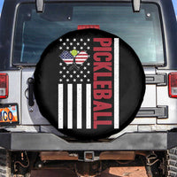 Pickleball Patriotic Spare Tire Cover American Flag Sport Gift - Wonder Print Shop