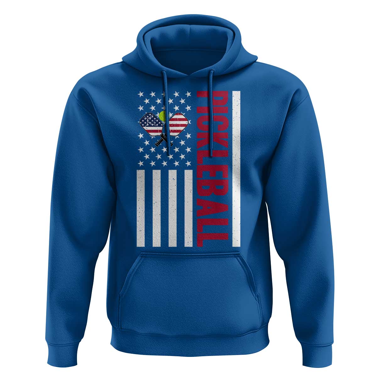 Pickleball Patriotic Hoodie American Flag Sport Gift - Wonder Print Shop