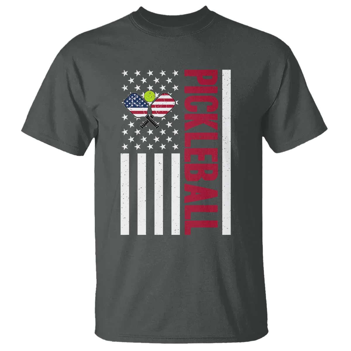 Pickleball Patriotic T Shirt American Flag Sport Gift - Wonder Print Shop