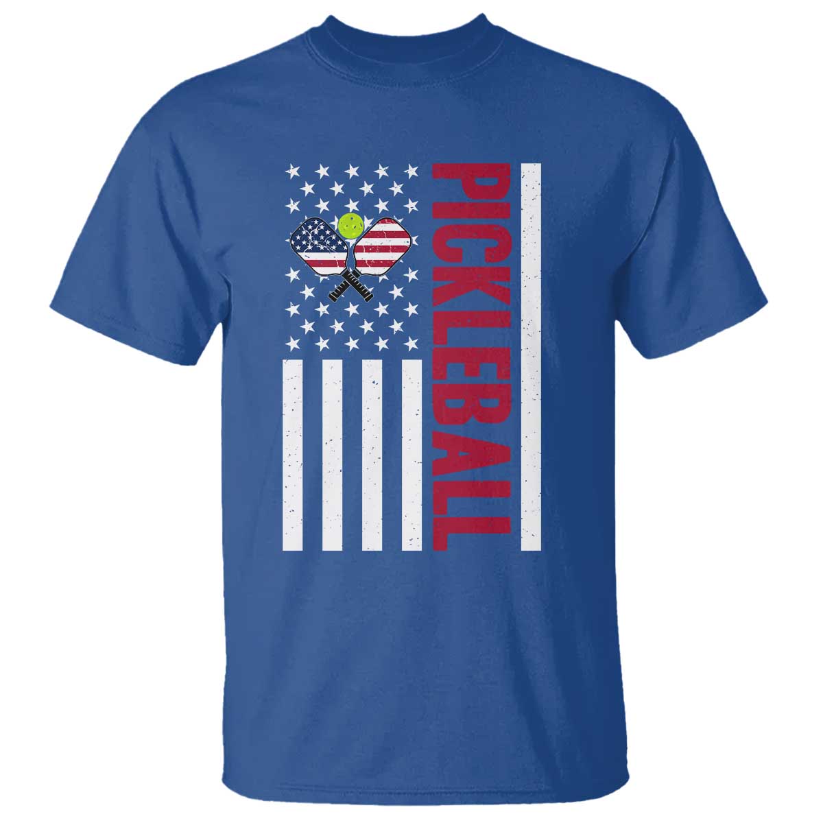 Pickleball Patriotic T Shirt American Flag Sport Gift - Wonder Print Shop