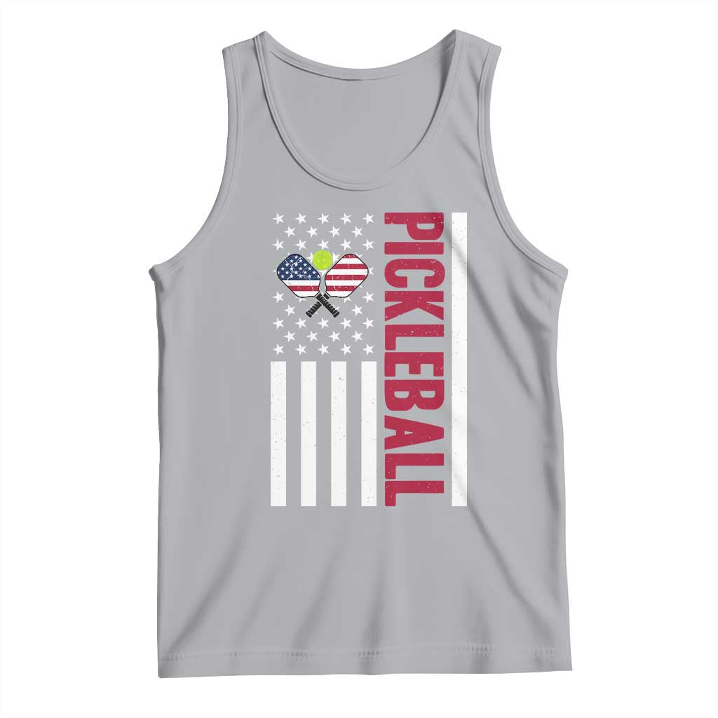 Pickleball Patriotic Tank Top American Flag Sport Gift - Wonder Print Shop