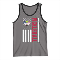 Pickleball Patriotic Tank Top American Flag Sport Gift - Wonder Print Shop