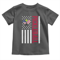 Pickleball Patriotic Toddler T Shirt American Flag Sport Gift - Wonder Print Shop