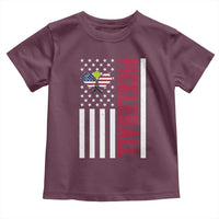 Pickleball Patriotic Toddler T Shirt American Flag Sport Gift - Wonder Print Shop