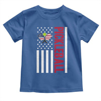 Pickleball Patriotic Toddler T Shirt American Flag Sport Gift - Wonder Print Shop