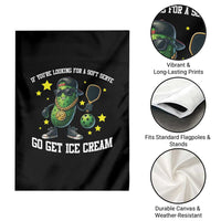 Funny Pickle Playing Pickleball Garden Flag If You Want Soft Serve Eat Ice Cream - Wonder Print Shop