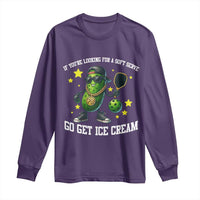 Funny Pickle Playing Pickleball Long Sleeve Shirt If You Want Soft Serve Eat Ice Cream - Wonder Print Shop