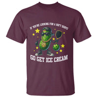 Funny Pickle Playing Pickleball T Shirt If You Want Soft Serve Eat Ice Cream - Wonder Print Shop