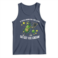 Funny Pickle Playing Pickleball Tank Top If You Want Soft Serve Eat Ice Cream - Wonder Print Shop