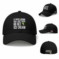 If You Are Looking For A Soft Serve Go Get Ice Cream Baseball Cap Funny Pickleball Lover