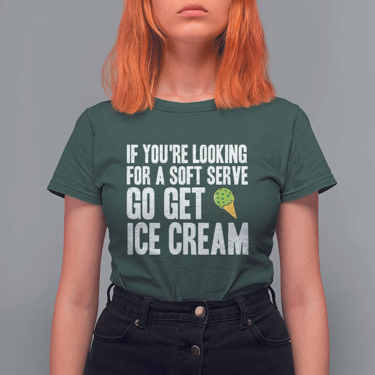 If You Are Looking For A Soft Serve Go Get Ice Cream T Shirt For Women Funny Pickleball Lover - Wonder Print Shop