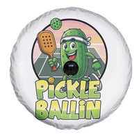 Funny Pickleball Lover Spare Tire Cover Pickle Ballin Quote - Wonder Print Shop
