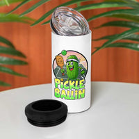 Funny Pickleball Lover 4 in 1 Can Cooler Tumbler Pickle Ballin Quote