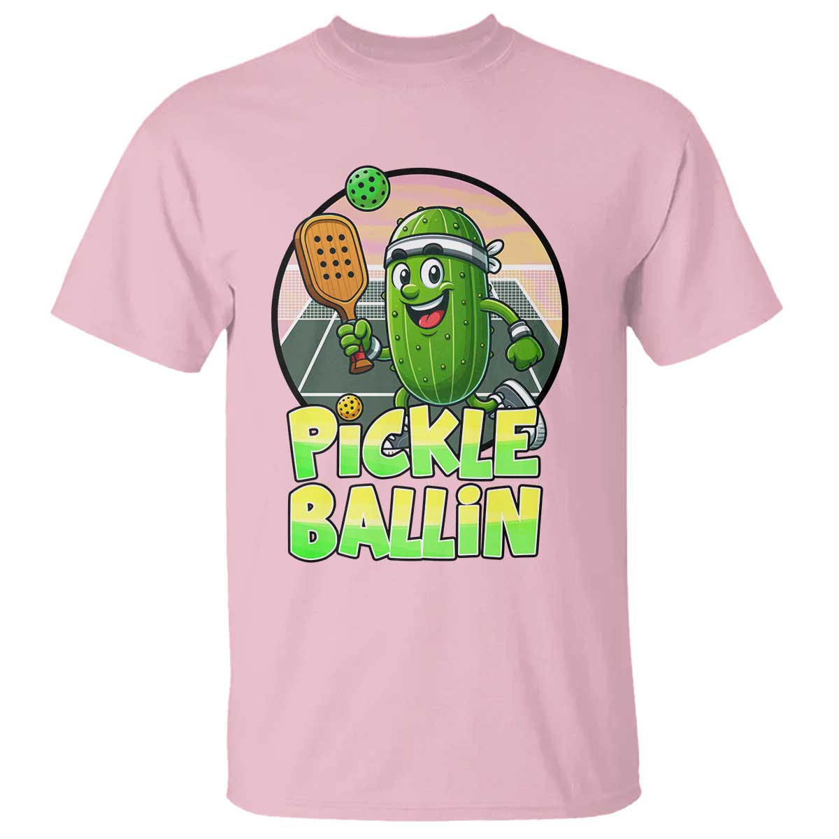 Funny Pickleball Lover T Shirt Pickle Ballin Quote - Wonder Print Shop