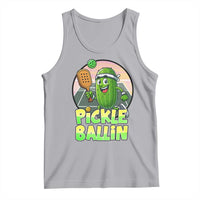 Funny Pickleball Lover Tank Top Pickle Ballin Quote - Wonder Print Shop