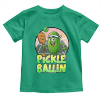 Funny Pickleball Lover Toddler T Shirt Pickle Ballin Quote - Wonder Print Shop