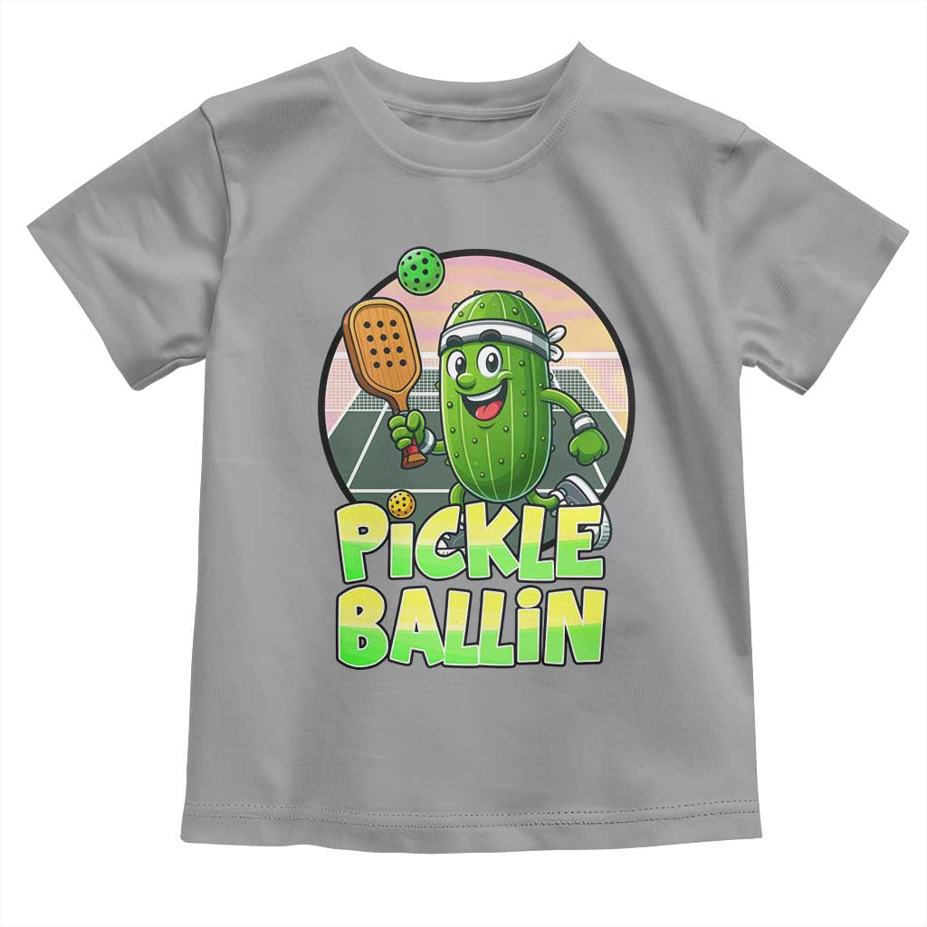 Funny Pickleball Lover Toddler T Shirt Pickle Ballin Quote - Wonder Print Shop