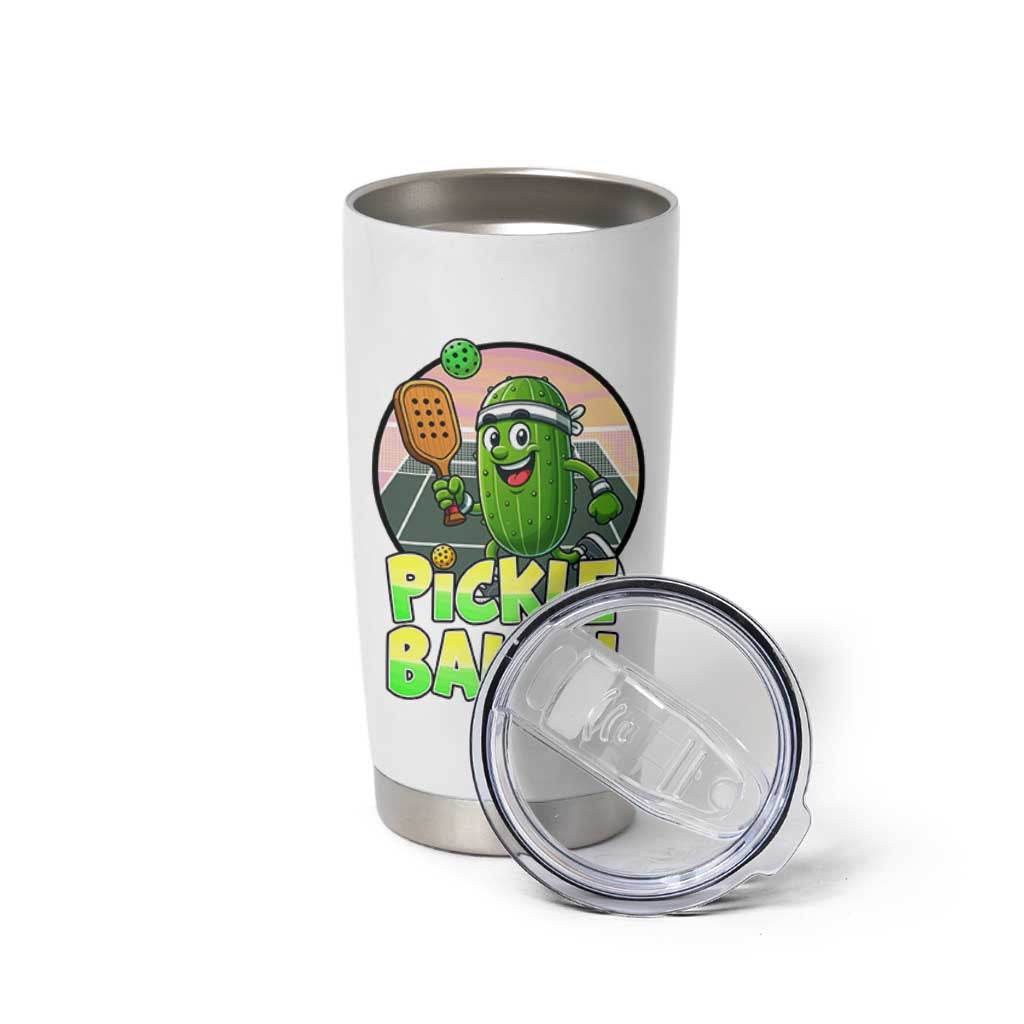 Funny Pickleball Lover Tumbler Cup Pickle Ballin Quote