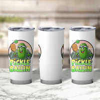 Funny Pickleball Lover Tumbler Cup Pickle Ballin Quote