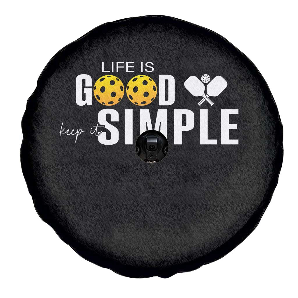 Life Is Good Keep It Simple Spare Tire Cover Pickleball Lover - Wonder Print Shop