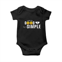 Life Is Good Keep It Simple Baby Onesie Pickleball Lover - Wonder Print Shop