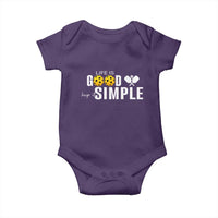 Life Is Good Keep It Simple Baby Onesie Pickleball Lover - Wonder Print Shop