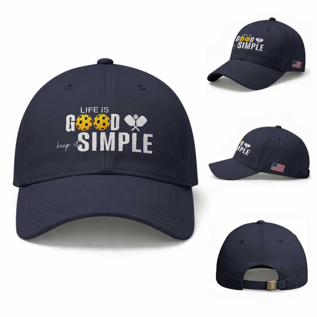 Life Is Good Keep It Simple Baseball Cap Pickleball Lover