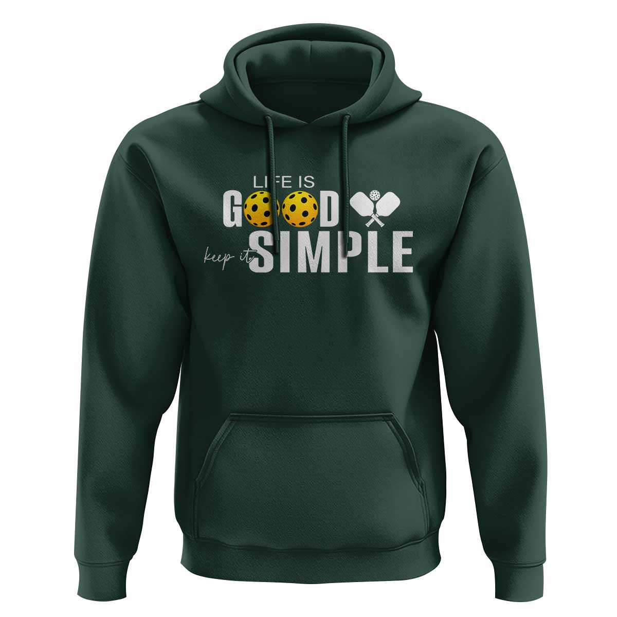 Life Is Good Keep It Simple Hoodie Pickleball Lover - Wonder Print Shop
