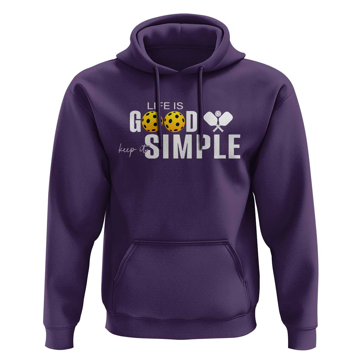 Life Is Good Keep It Simple Hoodie Pickleball Lover - Wonder Print Shop