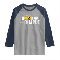 Life Is Good Keep It Simple Raglan Shirt Pickleball Lover - Wonder Print Shop