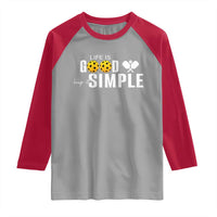 Life Is Good Keep It Simple Raglan Shirt Pickleball Lover - Wonder Print Shop