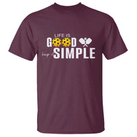 Life Is Good Keep It Simple T Shirt Pickleball Lover - Wonder Print Shop