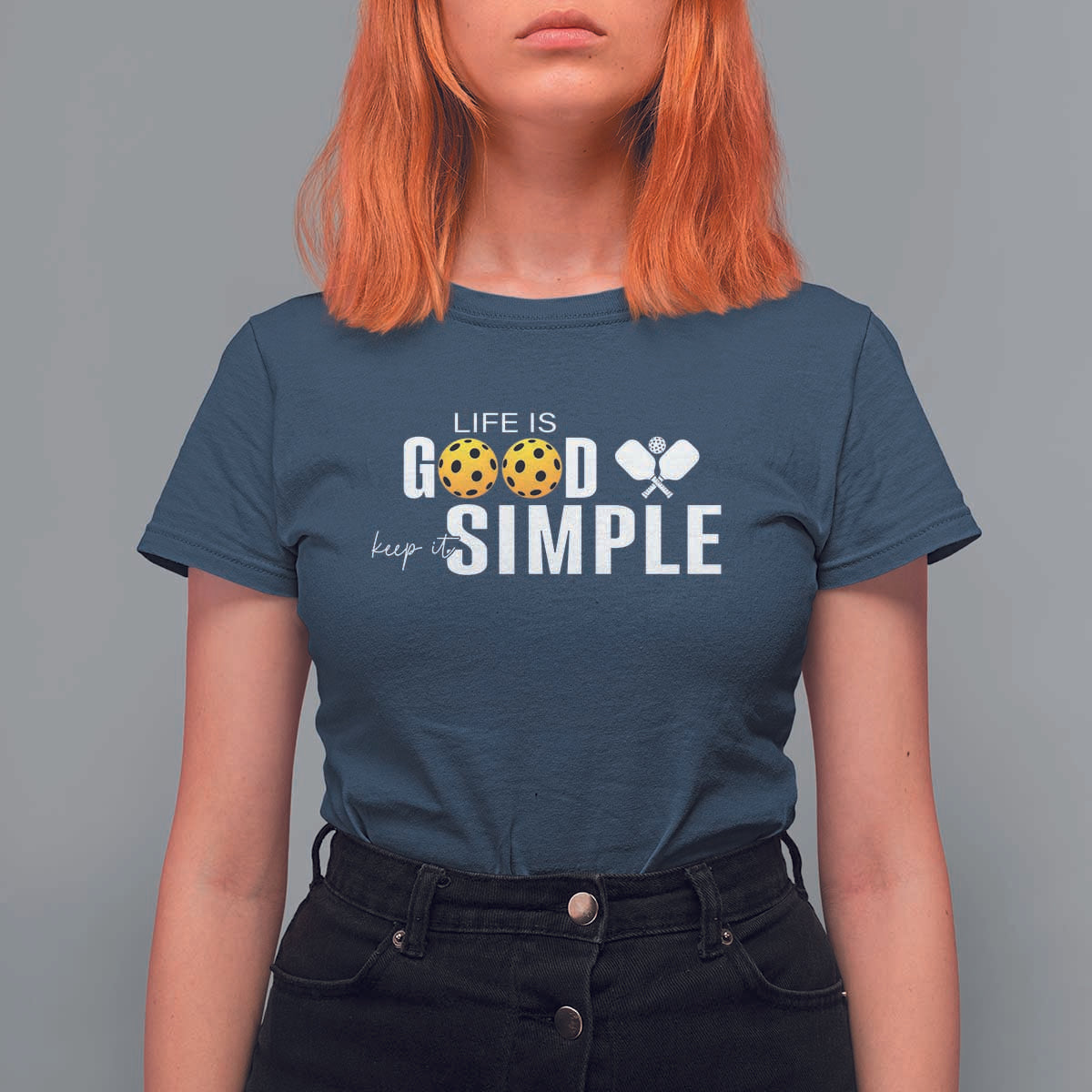 Life Is Good Keep It Simple T Shirt For Women Pickleball Lover - Wonder Print Shop