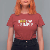 Life Is Good Keep It Simple T Shirt For Women Pickleball Lover - Wonder Print Shop