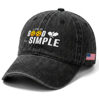 Life Is Good Keep It Simple Washed Cotton Baseball Cap Pickleball Lover