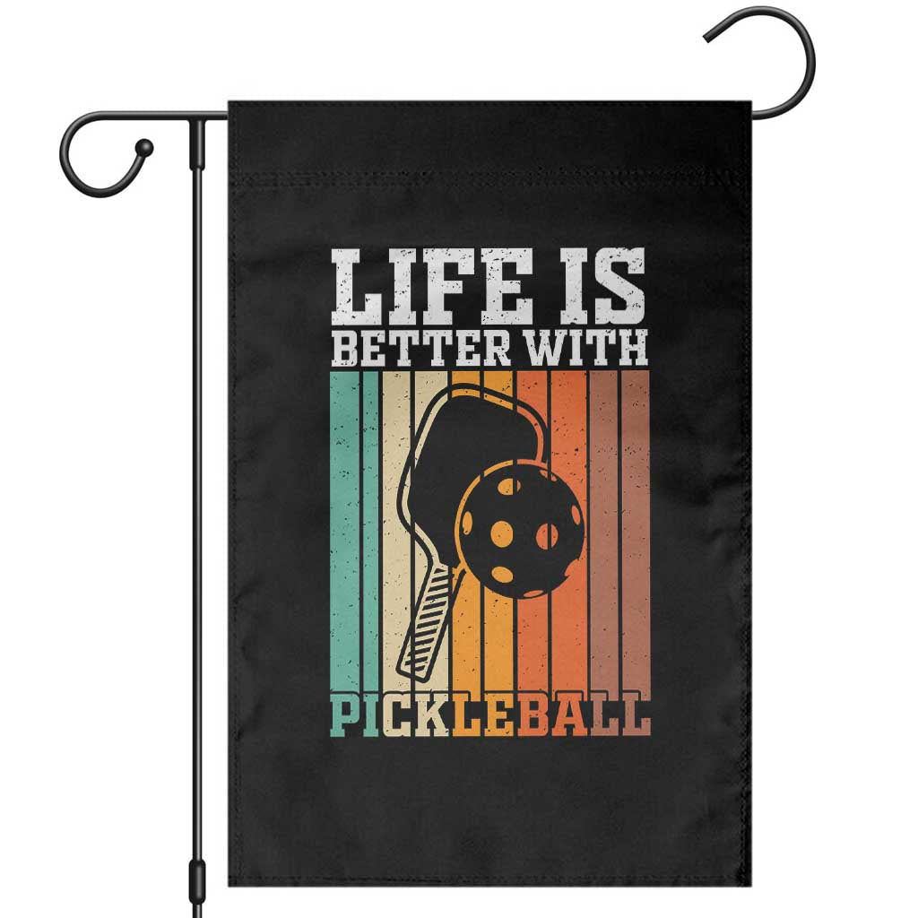 Life Is Better With Pickleball Garden Flag Funny Dink Saying - Wonder Print Shop