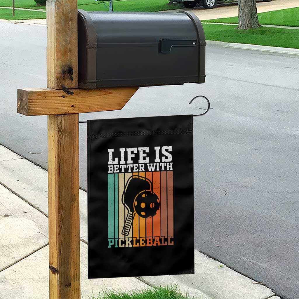 Life Is Better With Pickleball Garden Flag Funny Dink Saying - Wonder Print Shop