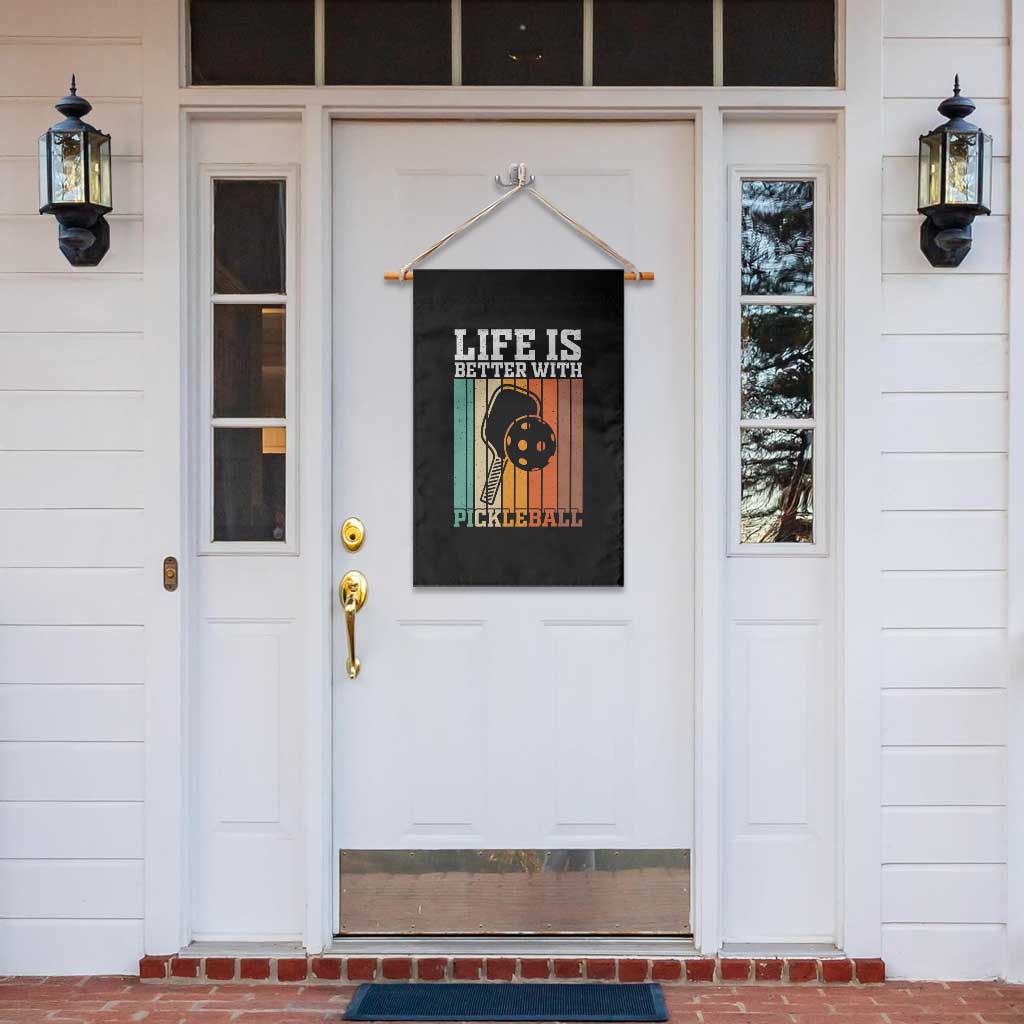 Life Is Better With Pickleball Garden Flag Funny Dink Saying - Wonder Print Shop