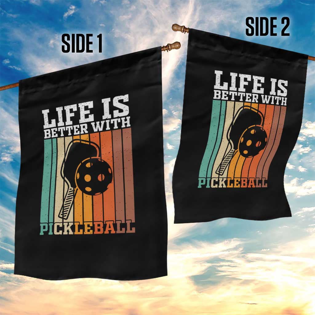 Life Is Better With Pickleball Garden Flag Funny Dink Saying - Wonder Print Shop
