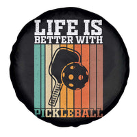 Life Is Better With Pickleball Spare Tire Cover Funny Dink Saying - Wonder Print Shop