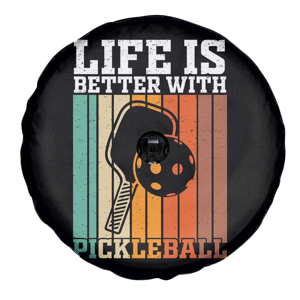 Life Is Better With Pickleball Spare Tire Cover Funny Dink Saying - Wonder Print Shop