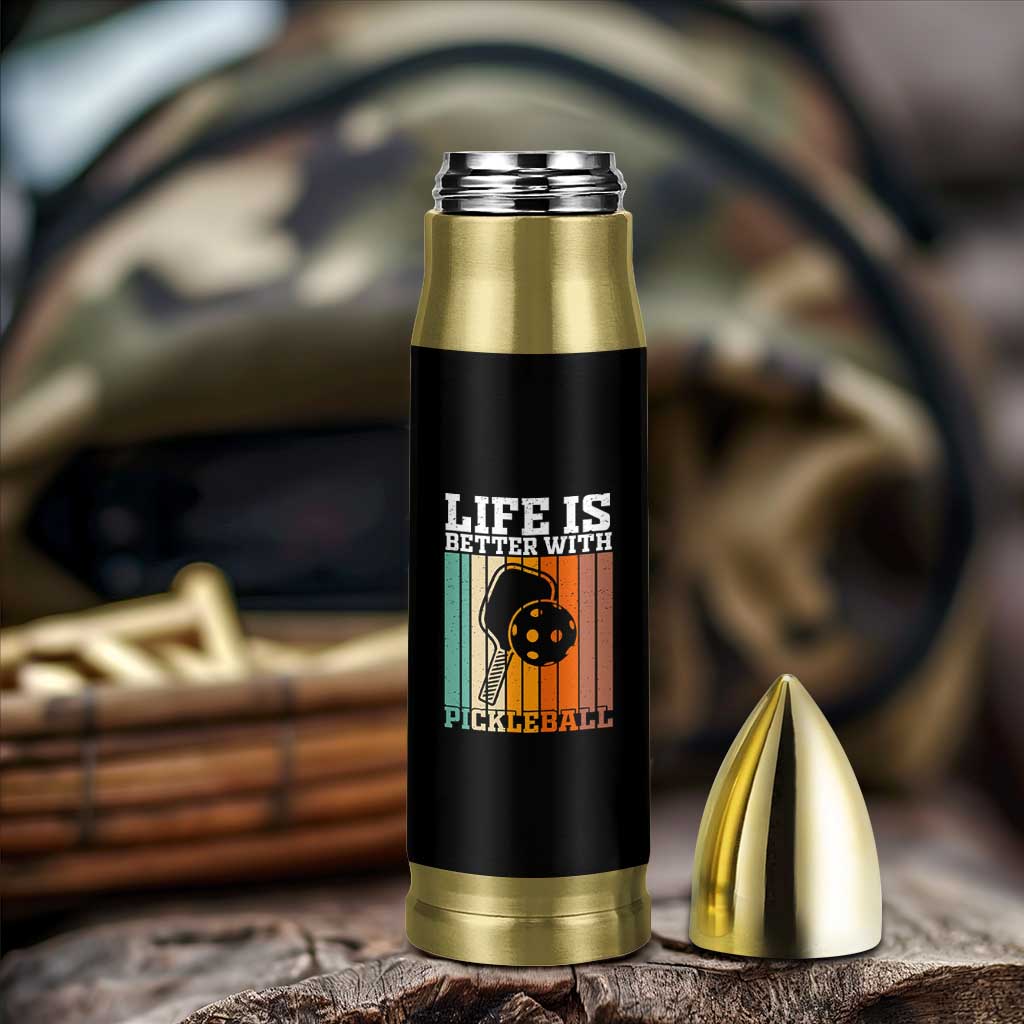 Life Is Better With Pickleball Bullet Tumbler Funny Dink Saying