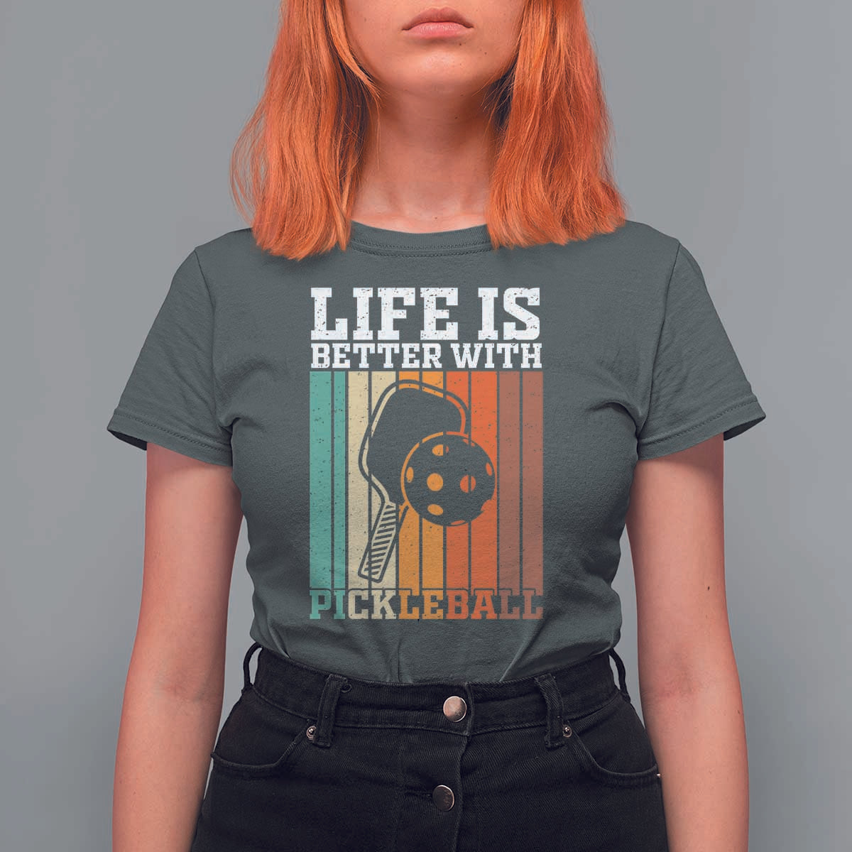 Life Is Better With Pickleball T Shirt For Women Funny Dink Saying - Wonder Print Shop