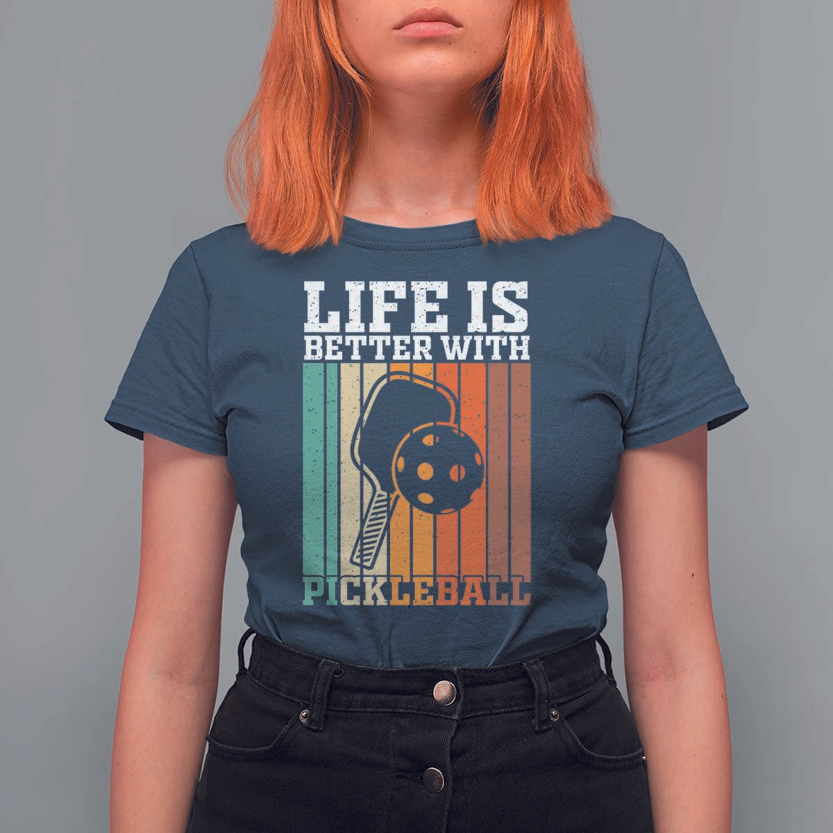 Life Is Better With Pickleball T Shirt For Women Funny Dink Saying - Wonder Print Shop