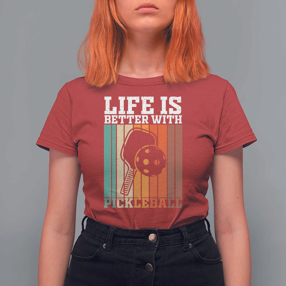 Life Is Better With Pickleball T Shirt For Women Funny Dink Saying - Wonder Print Shop