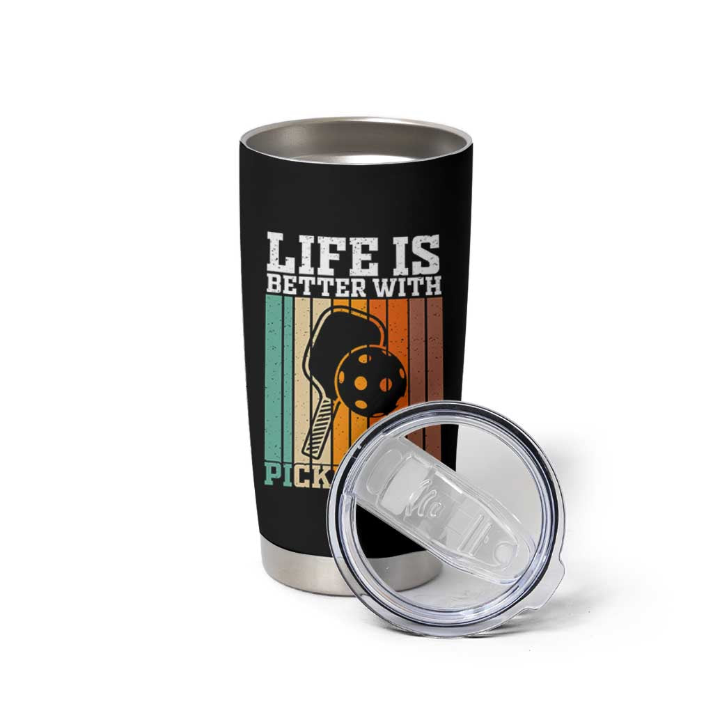 Life Is Better With Pickleball Tumbler Cup Funny Dink Saying