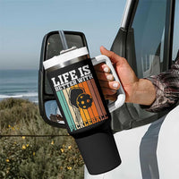 Life Is Better With Pickleball Tumbler With Handle Funny Dink Saying